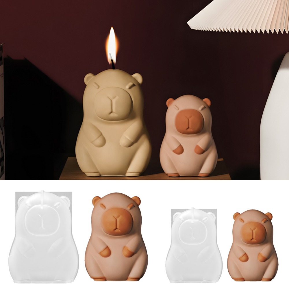 Candle Making Activity - Standing Capybara Scent Candle Silicone Mold