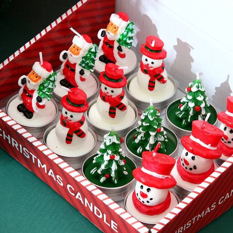 Candle Making Oil Scents - 12PCS Candles Christmas Decoration Supplies Smokeless