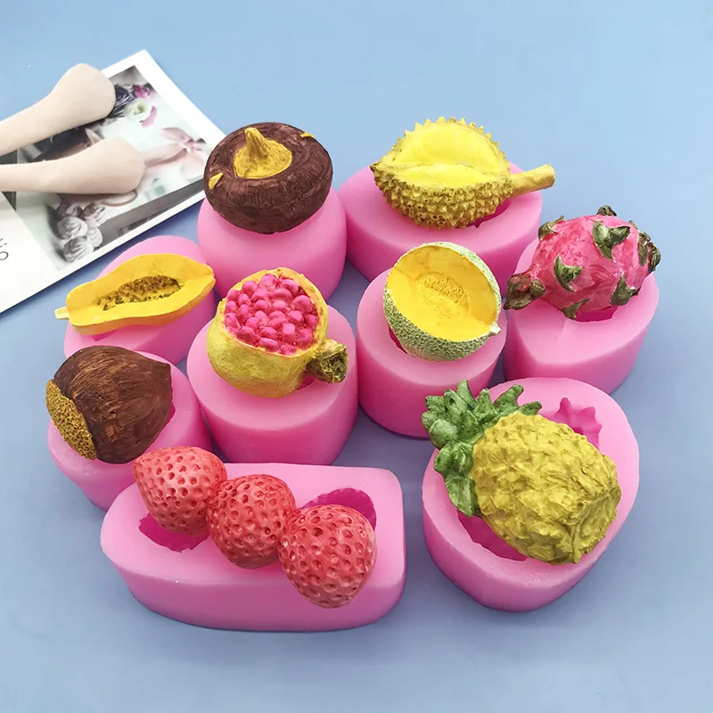 Candle Making Activity - DIY 3d Fruit Series Silicone Molds
