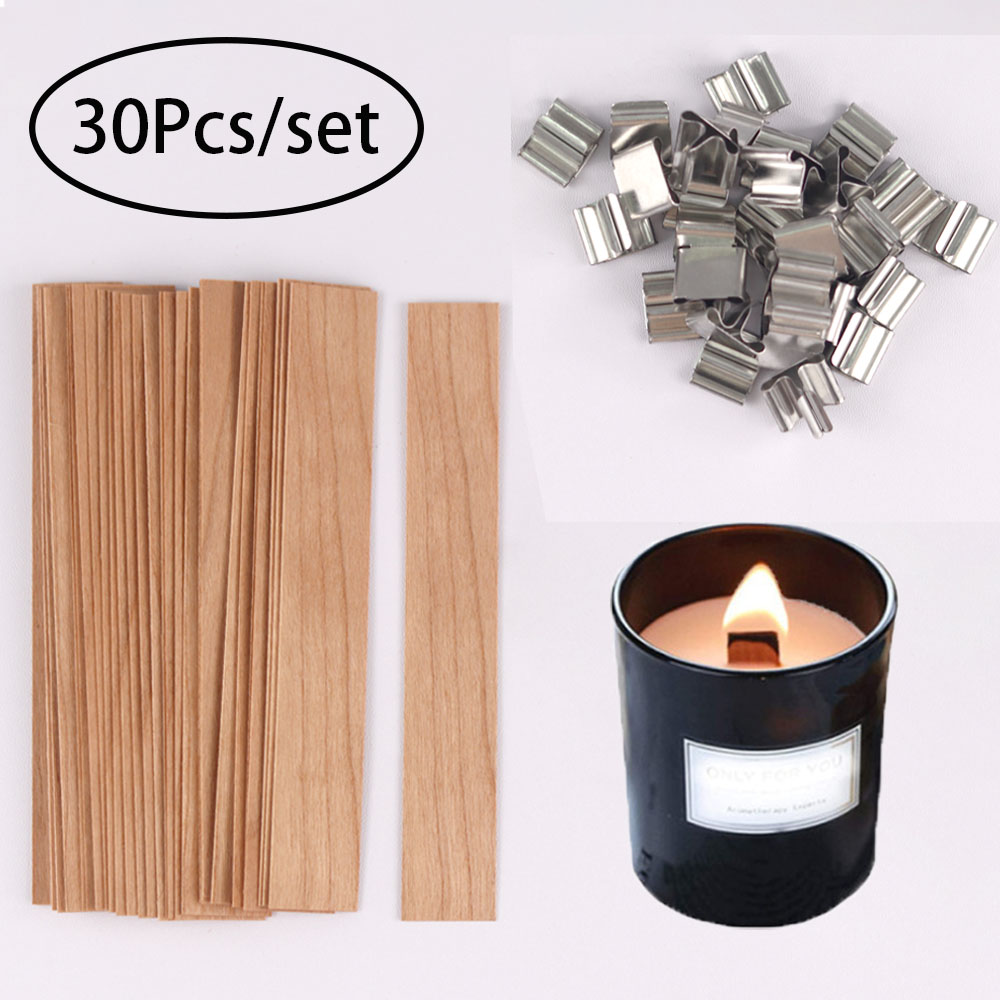 Candle Making Kit Wholesale - 30pcs Wooden Candle Wicks Candle Making