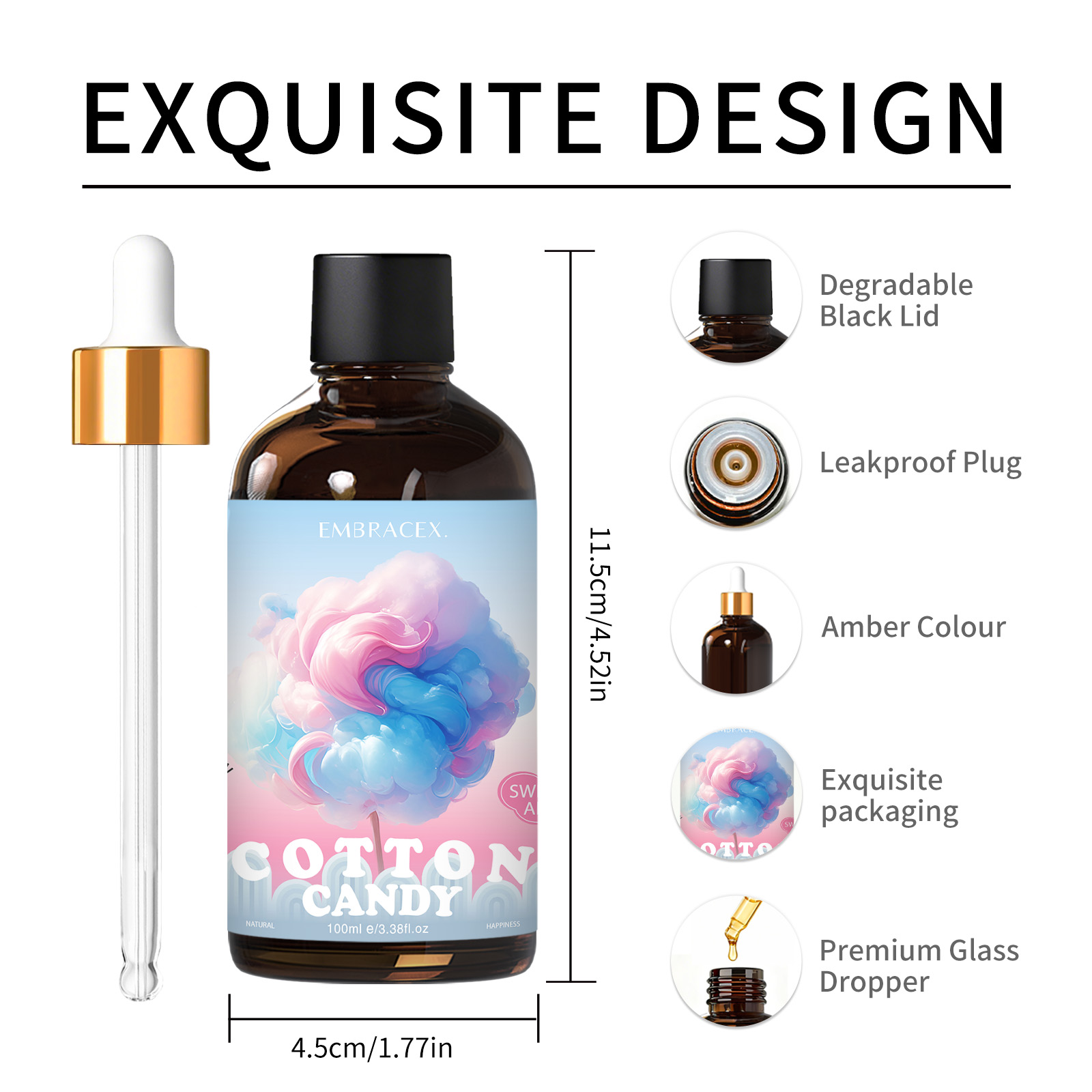 100ml Cotton Candy Essential O - огляд і ціна Candle Making Oil Scents