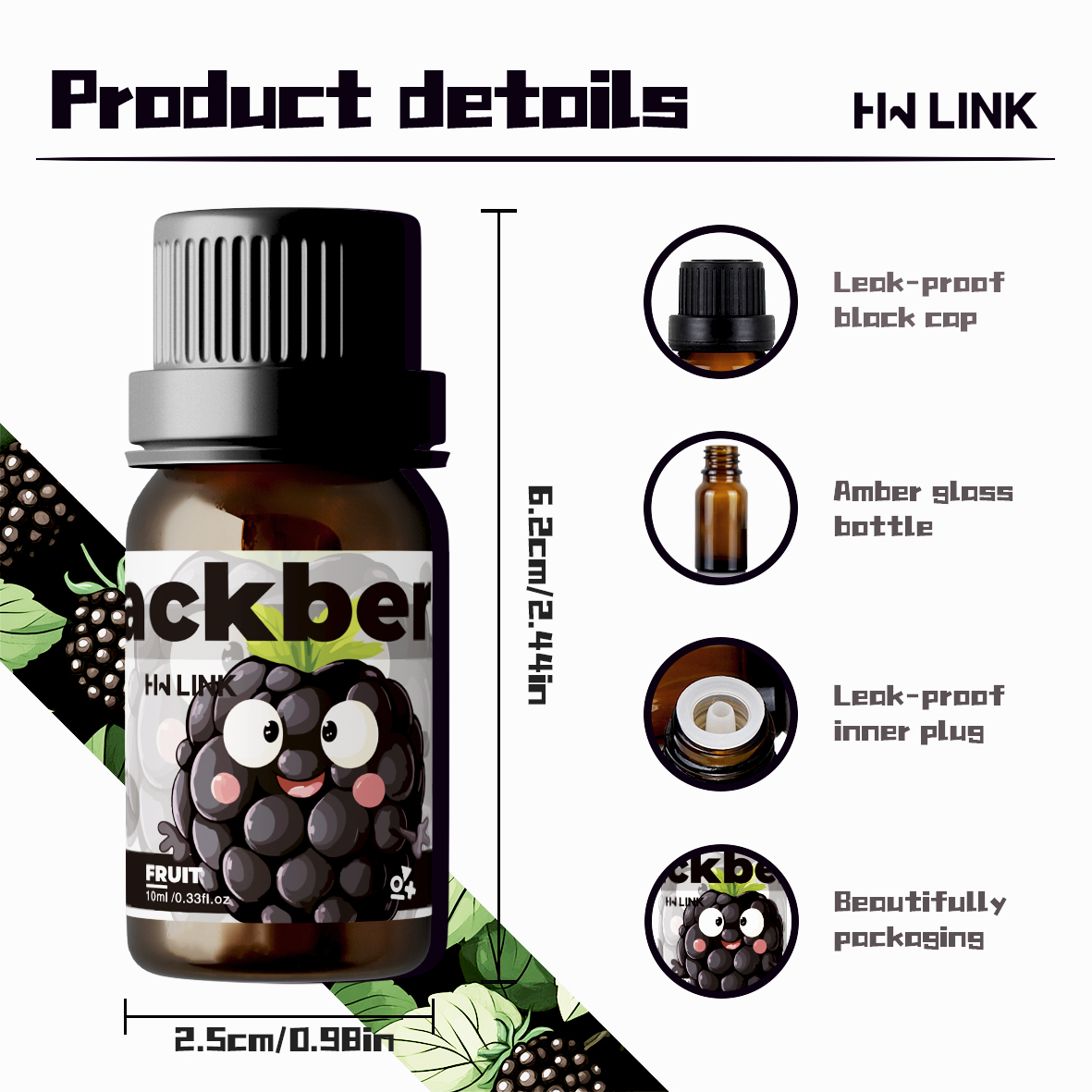 Blackberry Essential Oil  10ml - огляд і ціна Candle Making Oil Scents