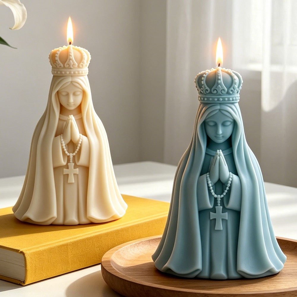 3D Crown Virgin Mary Silicone  - огляд і ціна Candle Making Jelly