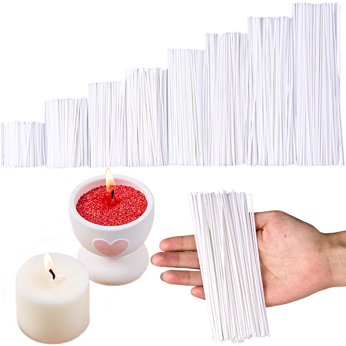 50pcs /Set Waxed Cotton Candle - огляд і ціна Candle Making Kit Wholesale