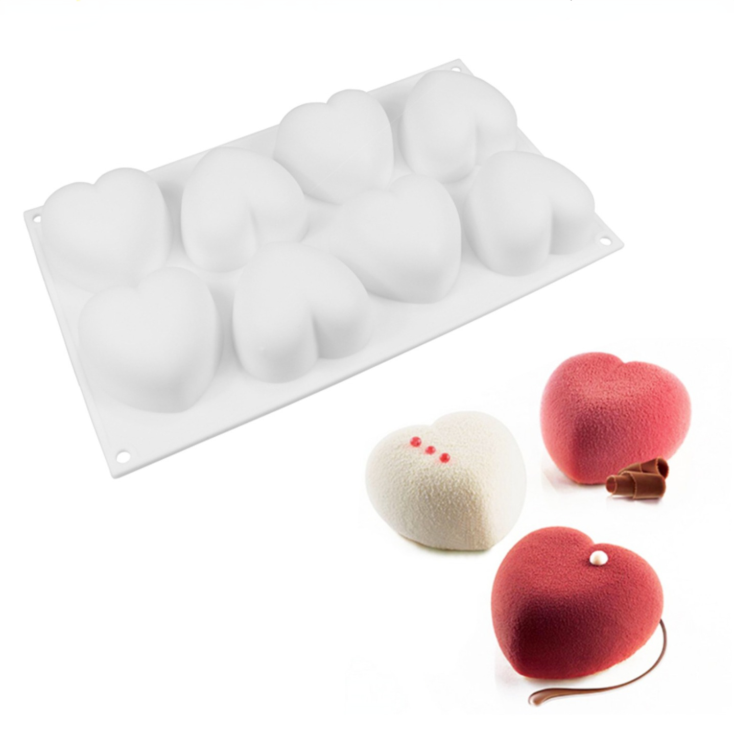 Love Heart Silicone Soap Mold  - огляд і ціна Candle Making Activity