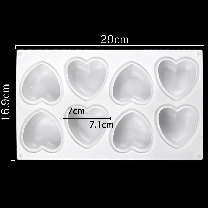 Love Heart Silicone Soap Mold  - огляд і ціна Candle Making Activity