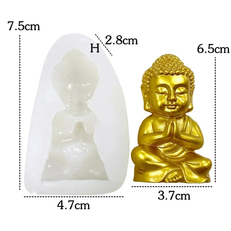 3D Buddha Silicone Candle Mold - огляд і ціна Candle Making Process