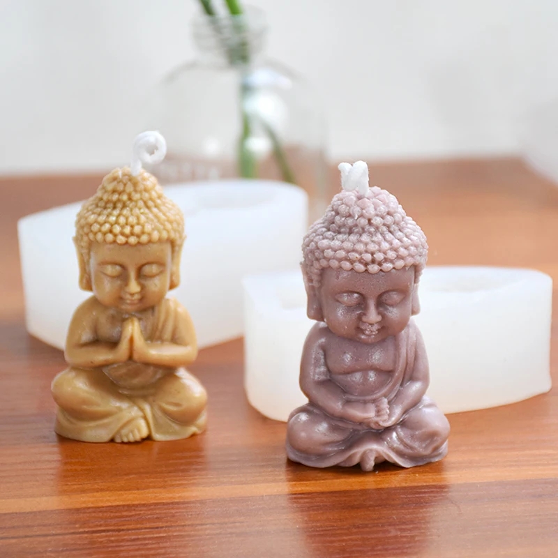 3D Buddha Silicone Candle Mold - огляд і ціна Candle Making Process