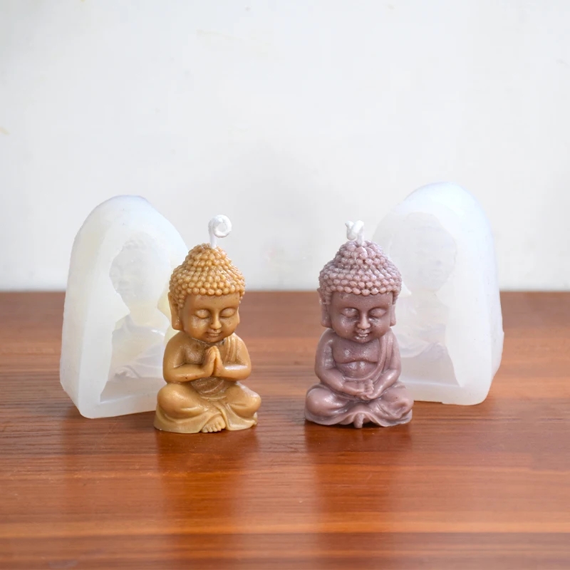 3D Buddha Silicone Candle Mold - огляд і ціна Candle Making Process