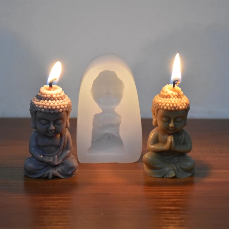 3D Buddha Silicone Candle Mold - огляд і ціна Candle Making Process