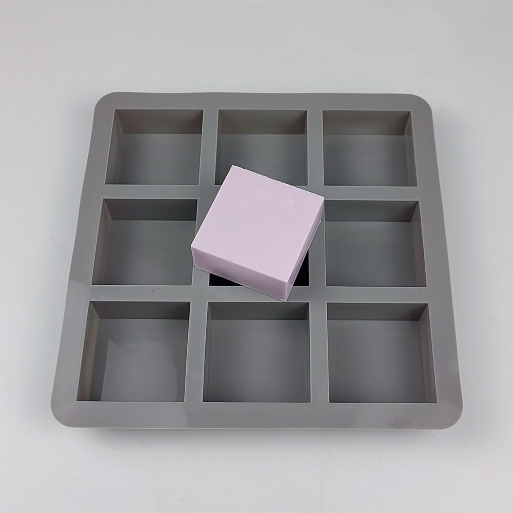 9 Hole Square Silicone Soap Mo - огляд і ціна Candle Making Process
