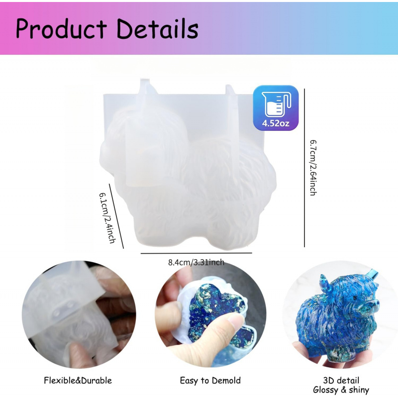 1 Pieces3DSilicone mold in the - огляд і ціна Candle Making Jelly