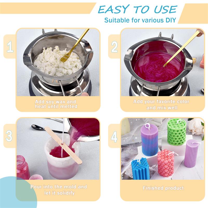 100/500g/1kg Pure Soy Wax Para - огляд і ціна Candle Making Activity